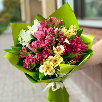 Букет из 13 альстромерий