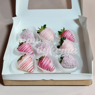 Набор из 9 клубник в шоколаде